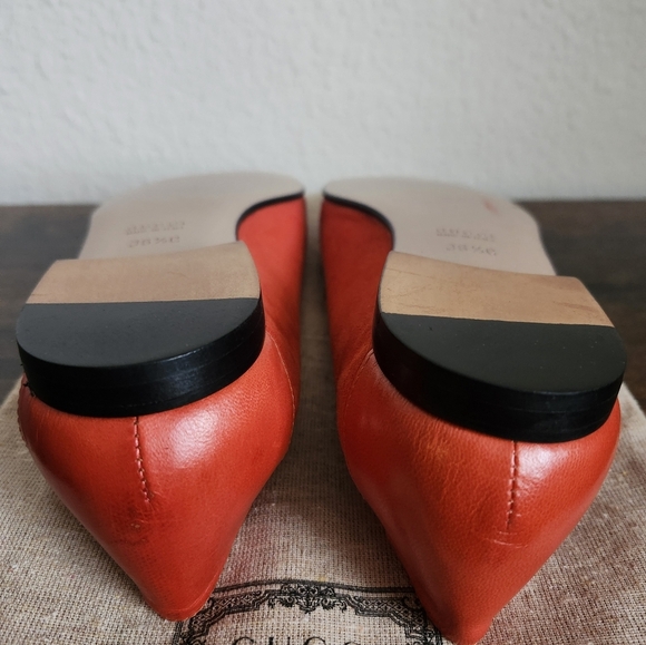 Gucci Orange Suede Soho Flats - Picture 12 of 13